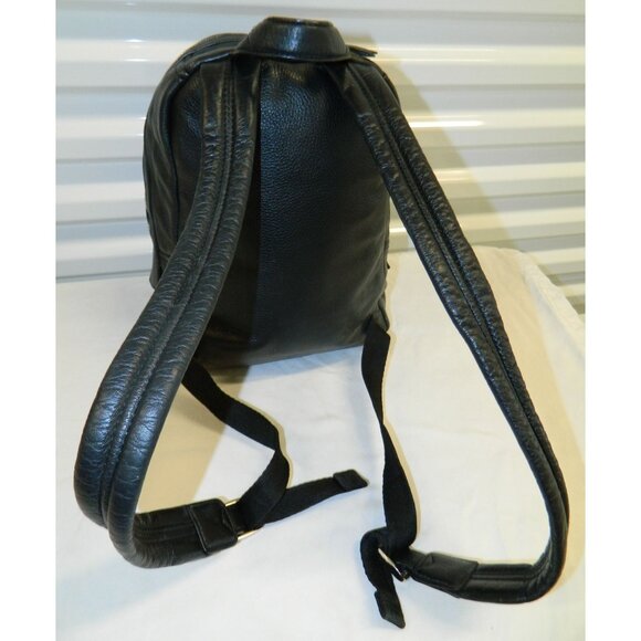 Marc Jacobs Black Leather Backpack Multi Zipper Shoulder Purse Soft Leather 8134 main image 4